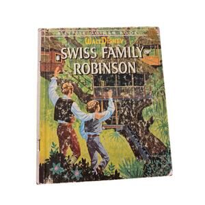 Disney's SWISS FAMILY ROBINSON 1961 Golden Press Vintage Movie Tie-In